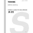 TOSHIBA W515 Manual de Servicio