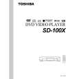 TOSHIBA SD-100X Manual de Usuario