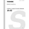 TOSHIBA W415 Manual de Servicio