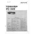 TOSHIBA PCX22 Manual de Servicio