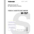TOSHIBA W707 Manual de Servicio