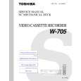 TOSHIBA W705 Manual de Servicio