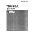 TOSHIBA SA420 Manual de Servicio