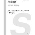 TOSHIBA W627 Manual de Servicio