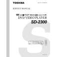 TOSHIBA SD2300 Manual de Servicio