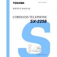 TOSHIBA SX2258 Manual de Servicio