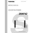 TOSHIBA 20AF42 Manual de Servicio