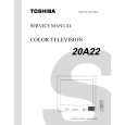 TOSHIBA 20A22 Manual de Servicio