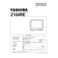 TOSHIBA 2104RE Manual de Servicio