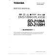 TOSHIBA SD2109A Manual de Servicio